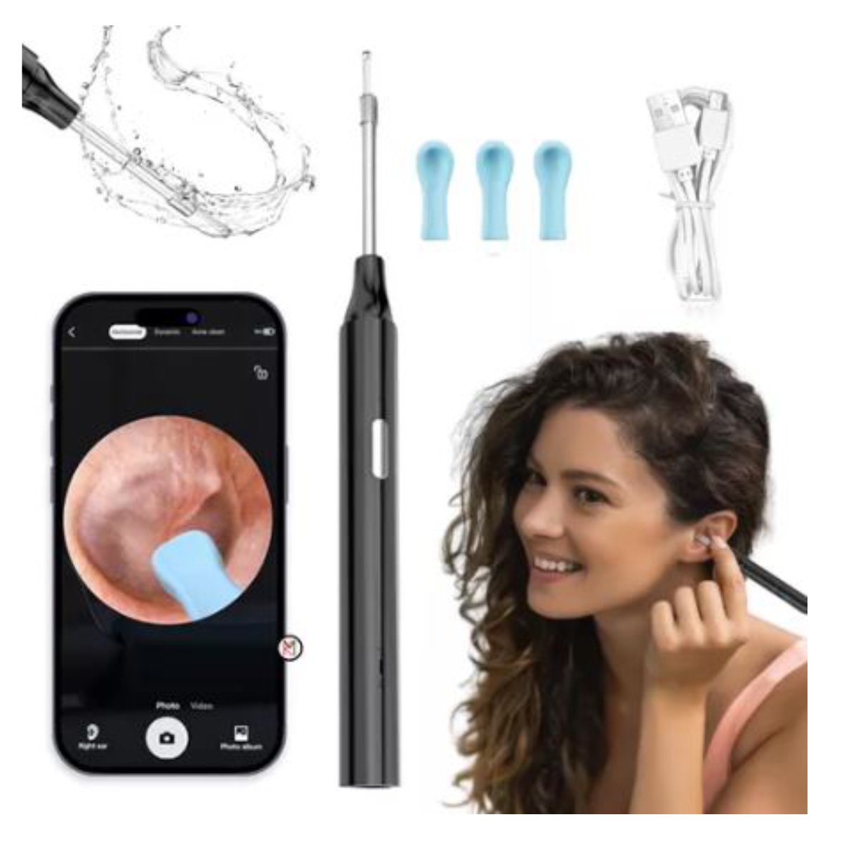 Miniatura 6 de Limpia Oidos Con Cámara Endoscopio Cera